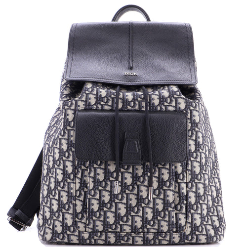 Motion Backpack Oblique Canvas with Leather Medium