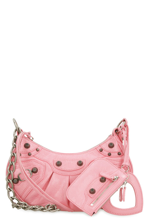 Women's Le Cagole Leather Crossbody Bag in Pink | 7128131VG9Y Color 5812