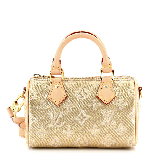 Speedy Bandouliere Bag Monoglam Jacquard Canvas Nano