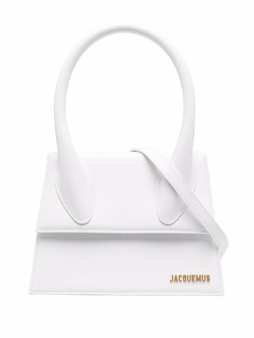 Women's Le Grand Chiquito Leather Handbag in White | Size UNI | 213BA003