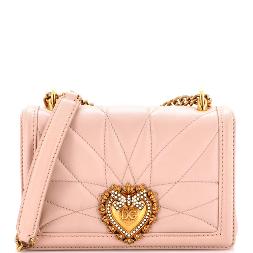 Devotion Full Flap Shoulder Bag Quilted Leather Small