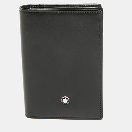 Black Leather Meisterstuck Business Card Holder