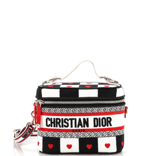 DiorTravel Convertible Vanity Case Embroidered Canvas Small