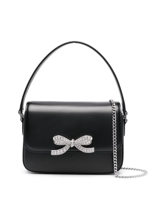 Women's Baguette Micro Leather Shoulder Bag in Black | Size UNI | PF24 Color 309SBLACK