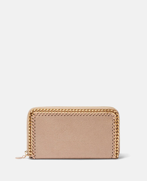 Falabella Zip Continental Wallet, Woman, Clotted Cream