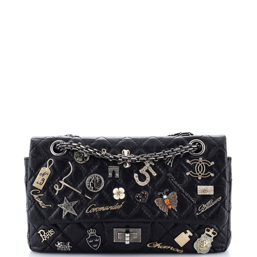 CHANEL Lucky Charms Reissue 2.55 Flap Bag Quilted Aged Calfskin 225