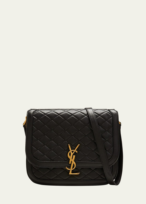 Solferino Medium YSL Crossbody Bag in Quilted Smooth Leather