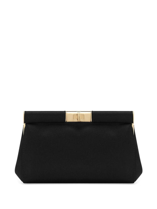 Women's Satin Shoulder Bag in Black | Size UNI | BB7635A763080999
