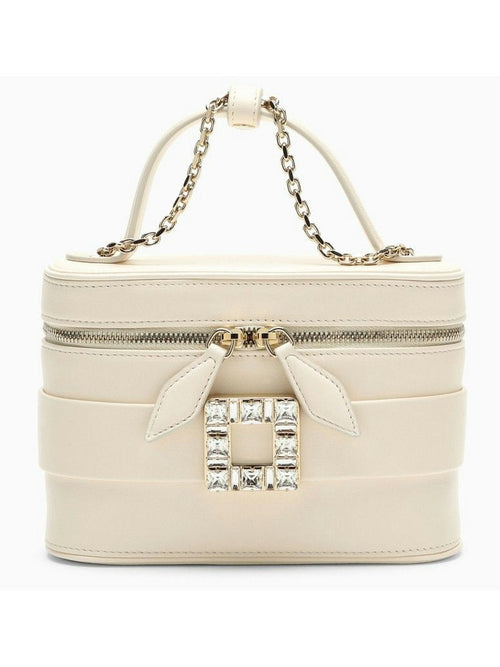 Women's Micro Vanity Bag With Rhinestone in White | RBWANMH0003YDR