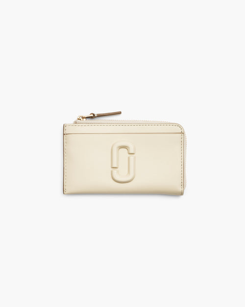 Marc Jacobs The Covered J Marc Top Zip Multi Wallet in Cloud White