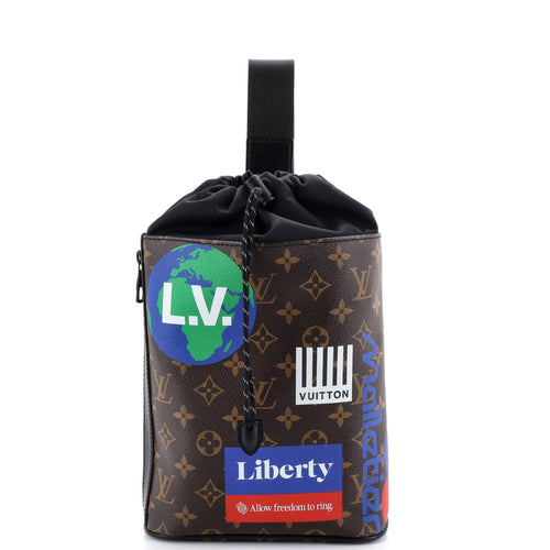 Chalk Sling Bag Limited Edition Logo Story Monogram Canvas