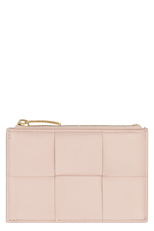 Women's Card Holder With Zip in Nude & Neutrals | Size UNICA | 765460VCQC4