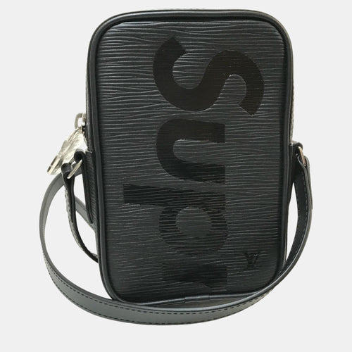 Noir Black Epi Leather Pochette Danube PPM Supreme Bag