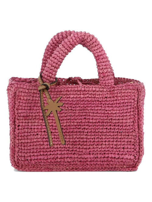 Women's Sunset Mini Bag in Fuchsia | V Color 7.5 Color CONATURAL Color RAFFIA Color AZALEA