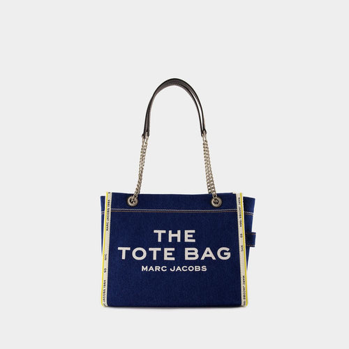 Women's The Tote Bag Denim Medium Tote in Blue | Size UNI | 2F4HTT018H05