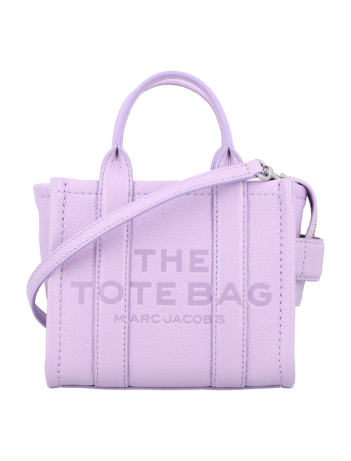 Women's The Leather Mini Tote Bag in Wisteria | 24AH053L01RE22 Color 545