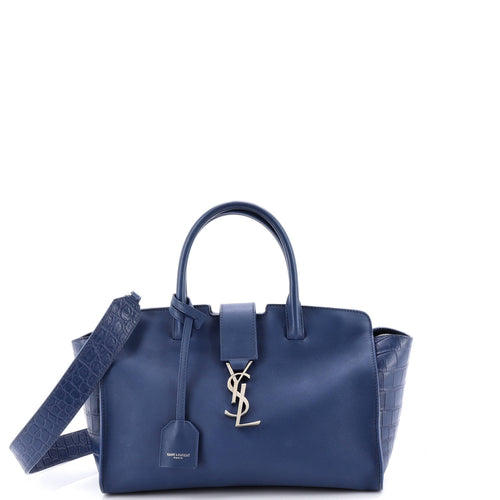 Monogram Cabas Downtown Leather with Crocodile Embossed Leather Baby
