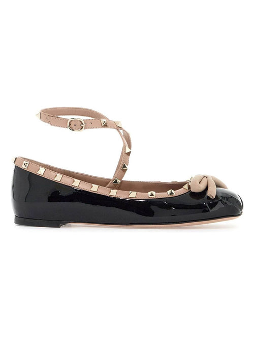 Women's Rockstud Patent Leather Ball in Nero | Size IT 37 | 5W2S0HB6VNW