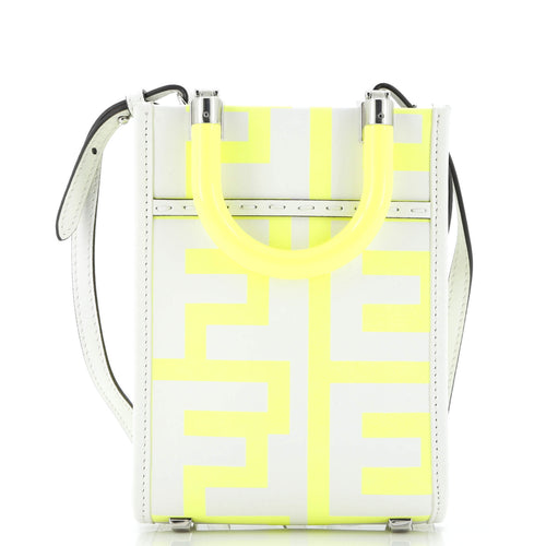 FENDI x Marc Jacobs Sunshine Shopper Tote Printed Leather Mini