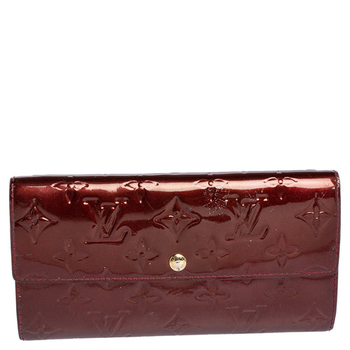 Rouge Fauviste Monogram Vernis Sarah Wallet