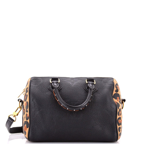 Speedy Bandouliere Bag Wild at Heart Monogram Empreinte Giant 25
