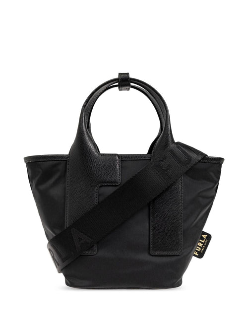 Women's Black Nylon Leather Shoulder Bag in Nero/Vetiver | Size UNI | WB01270 Color BX30503180S