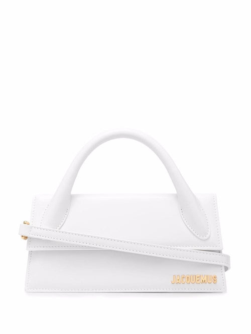 Women's Le Chiquito Long Leather Handbag in White | Size UNI | 213BA004