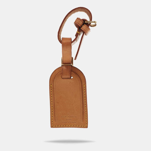 Vachetta Leather Luggage Name Tag & Strap Holder