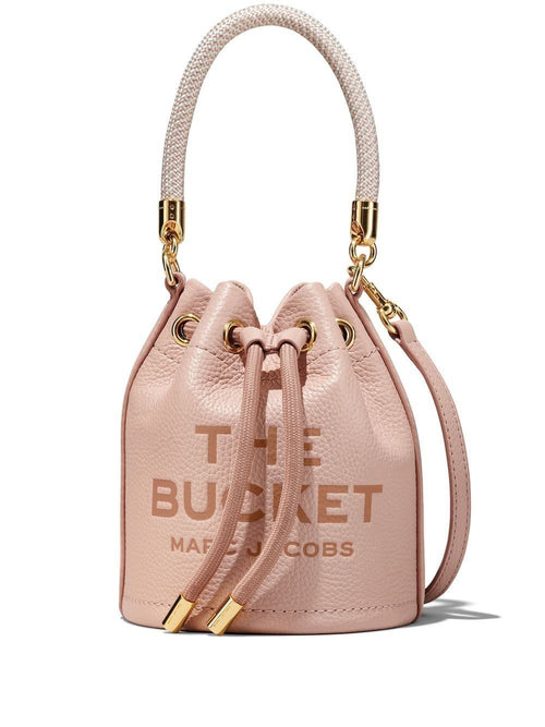 Women's The Leather Micro Bucket Bag in Pink | 2S3HCR058H03 Color 624