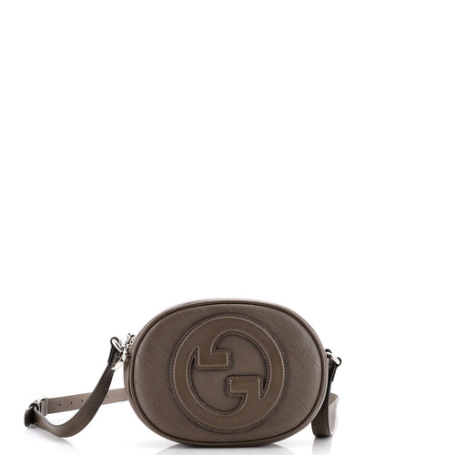 GUCCI Blondie NM Round Camera Bag Diagonal Quilted Leather
