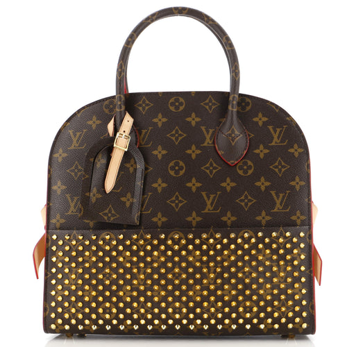 x Christian Louboutin Shopping Bag Calf Hair and Monogram Canvas