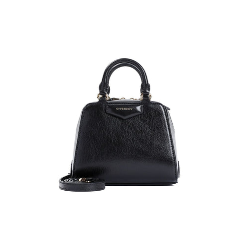 Women's Antigona Cube Nano Leather Bag in Black | BB50ZUB24B Color 001