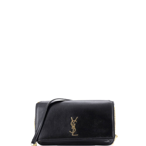 Classic Monogram Phone Holder Shoulder Bag Leather