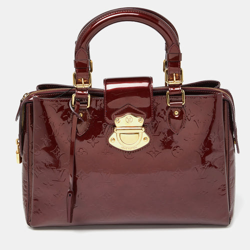 Amarante Monogram Vernis Melrose Avenue Bag