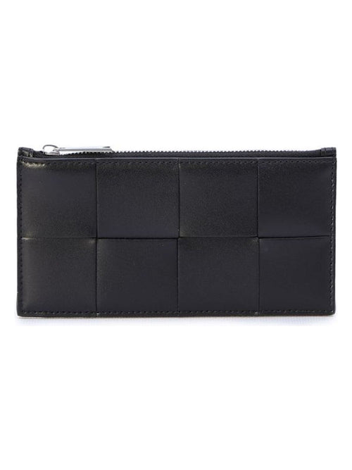 Men's Cassette Leather Card Holder in Black | 749460VBWD3 Color 8803