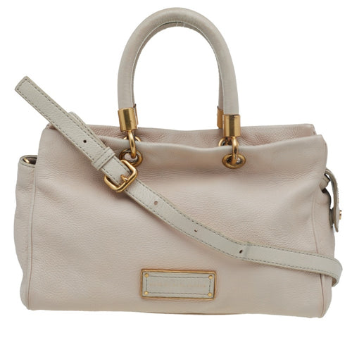 Cream Leather Small Too Hot To Handle Tote