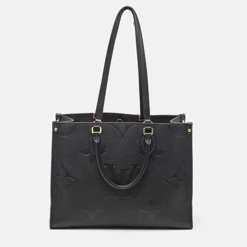 Black Monogram Giant Empreinte Leather Onthego MM Bag