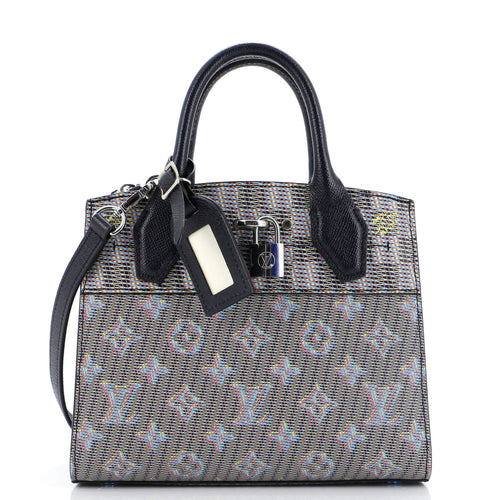 City Steamer Handbag Damier Monogram LV Pop Leather Mini