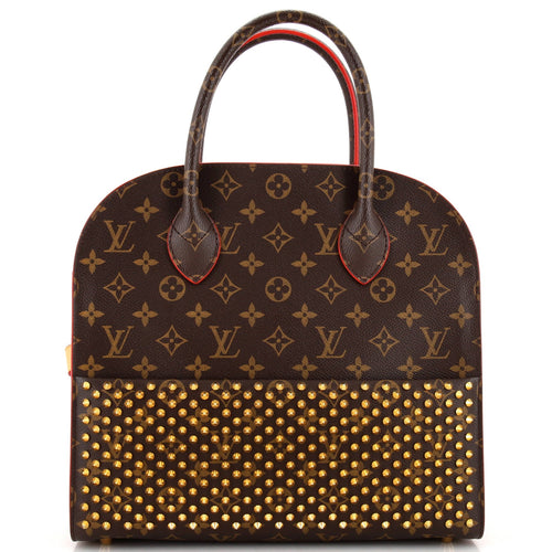 x Christian Louboutin Shopping Bag Calf Hair and Monogram Canvas