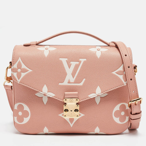 Arizona Beige Giant Monogram Empreinte Leather Pochette Metis Bag