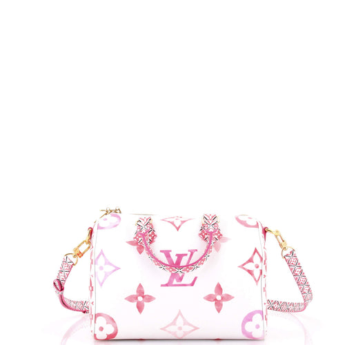 Speedy Bandouliere Bag By The Pool Monogram Watercolor Giant 25