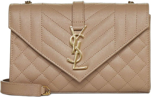 Women's Ysl Bo Mng Envel S Grain D.pou in N.nud/N.nud/N.nud | 600195BOW919832