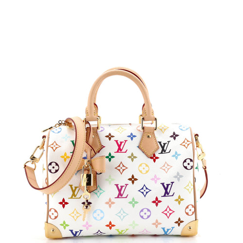 x Takashi Murakami Speedy Soft Bandouliere Bag Monogram Multicolor 25
