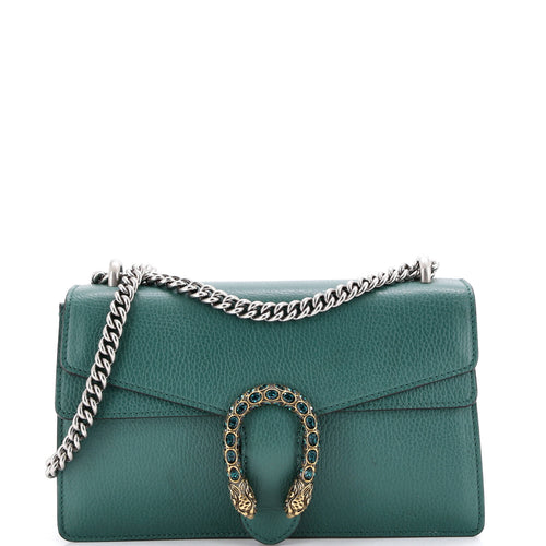 GUCCI Dionysus Top Handle Chain Bag Leather with Crystals Small