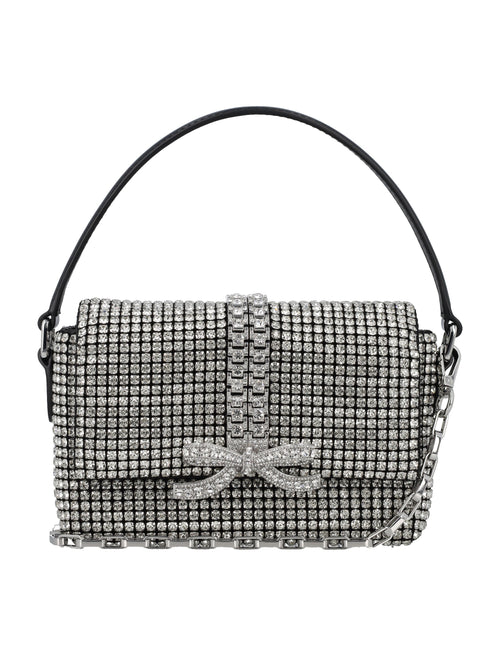 Women's Rhinestone Micro Bag in Silver | 24APF24311SSIL Color SILVER