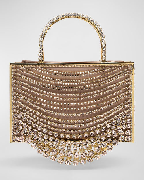 Giulietta Degli Spiriti Chain Crystal Top-Handle Bag