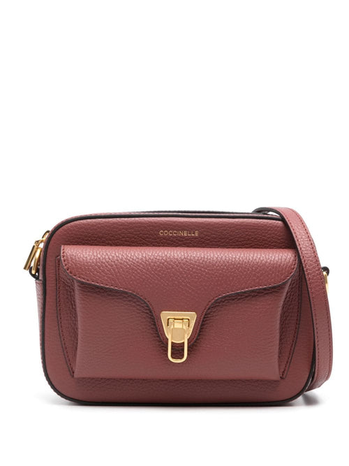Women's Red Leather Bag With Logo Debossing in Brown | Size UNI | E1MF6150201 Color R31