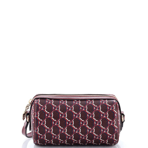 GUCCI Cylindrical Shoulder Bag GG Shadow Coated Canvas Mini