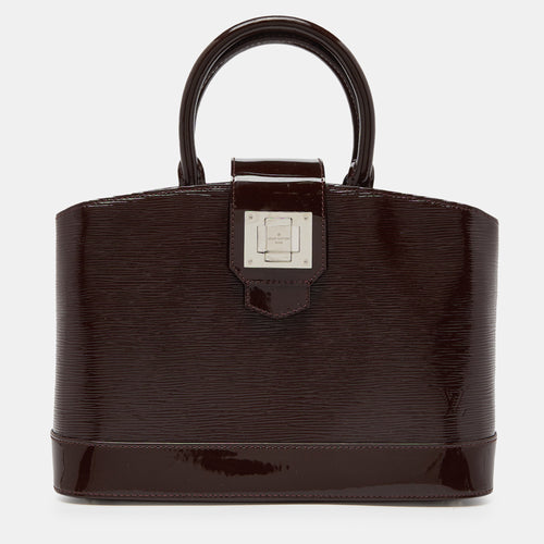 Bordeaux Electric Epi Leather Mirabeau PM Bag