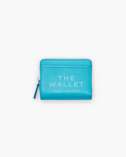 Marc Jacobs The Leather Mini Compact Wallet in Pool